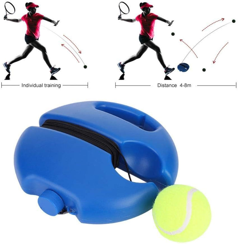 Chargez l'image dans la visionneuse de la galerie, Tennis trainer met reboundbal en basis blauw - happygetfit.com
