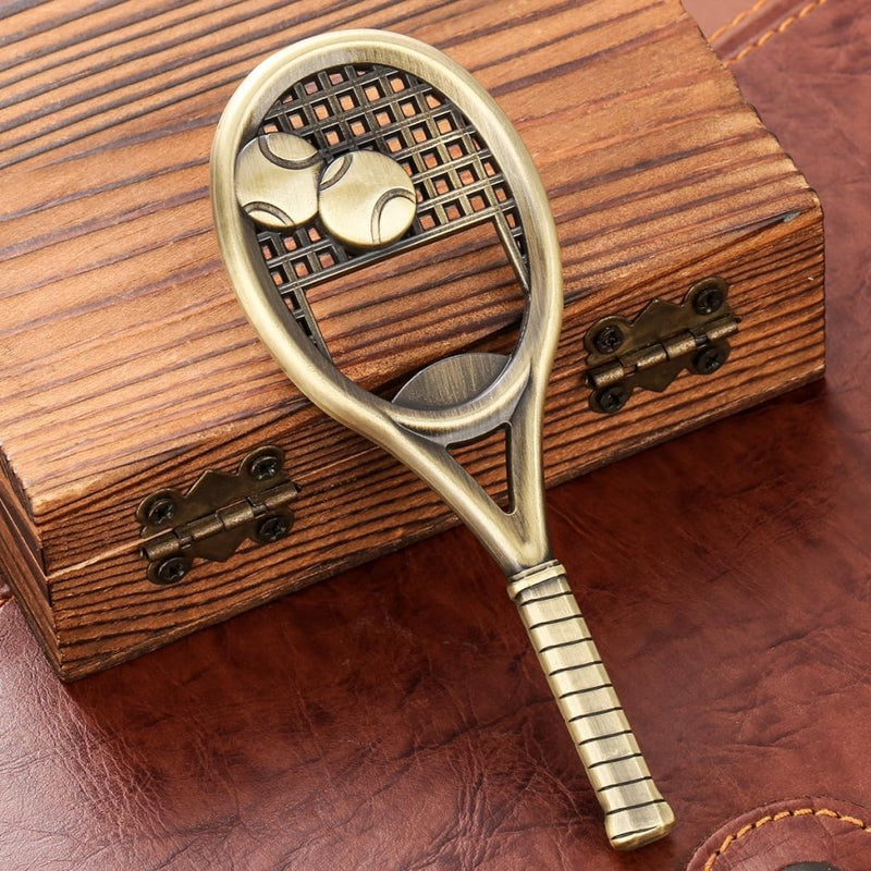 Laden Sie das Bild in Galerie -Viewer, Tennisracket flesopener brons - happygetfit.com
