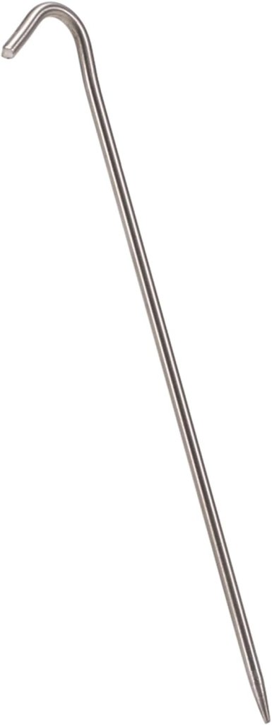 Charger l’image dans la visionneuse de galerie, Tentharingen 6 stuks van titanium 169 mm met haakvormige kop – tentverankering – kampeeruitrusting - happygetfit.com
