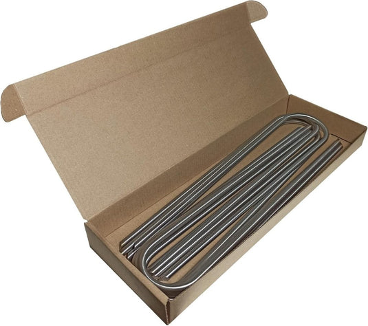 Tentharingen, roestvrij staal, 10 stuks, 30 cm, 6 mm, haringen voor tent, roestvrij, extra stabiel, stormharingen, grondanker, camping, grondanker, trampoline, anker voor tuin en camping - happygetfit.com