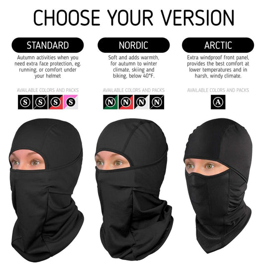 The Friendly Swede Balaclava Face Mask Men, Black Ski Mask for Men, Ski Mask for Women (Standard/Nordic/Arctic) - happygetfit.com