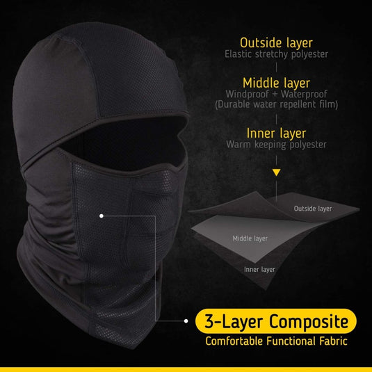 The Friendly Swede Balaclava Face Mask Men, Black Ski Mask for Men, Ski Mask for Women (Standard/Nordic/Arctic) - happygetfit.com