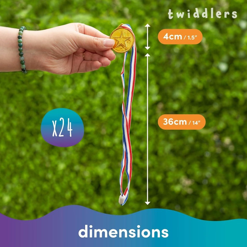 Laad afbeelding in Galerijviewer, THE TWIDDLERS 24 stuks trofeeën en medailles voor kinderverjaardagsfeest, schoolsport, toernooi en Halloween-kostuumfeesten, gastgeschenken en beloningen - happygetfit.com

