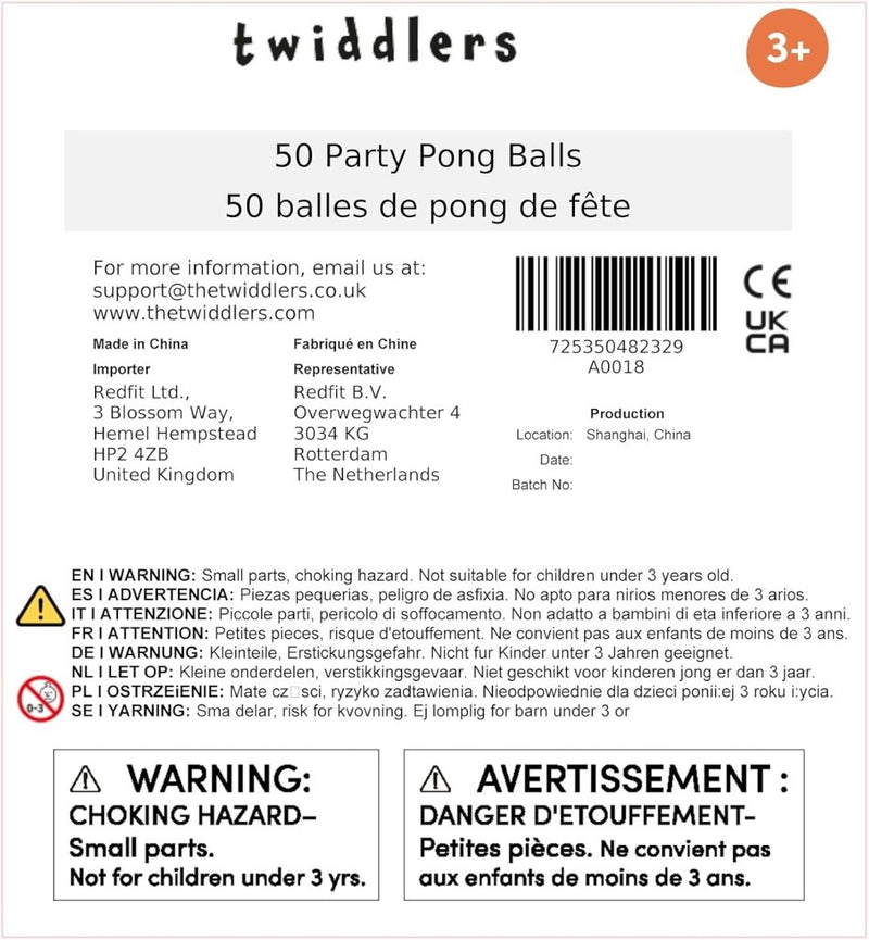 Laden Sie das Bild in Galerie -Viewer, THE TWIDDLERS - Witte pingpongballen voor bierpong, tafeltennis, feestspellen, kunst en ambachten - happygetfit.com
