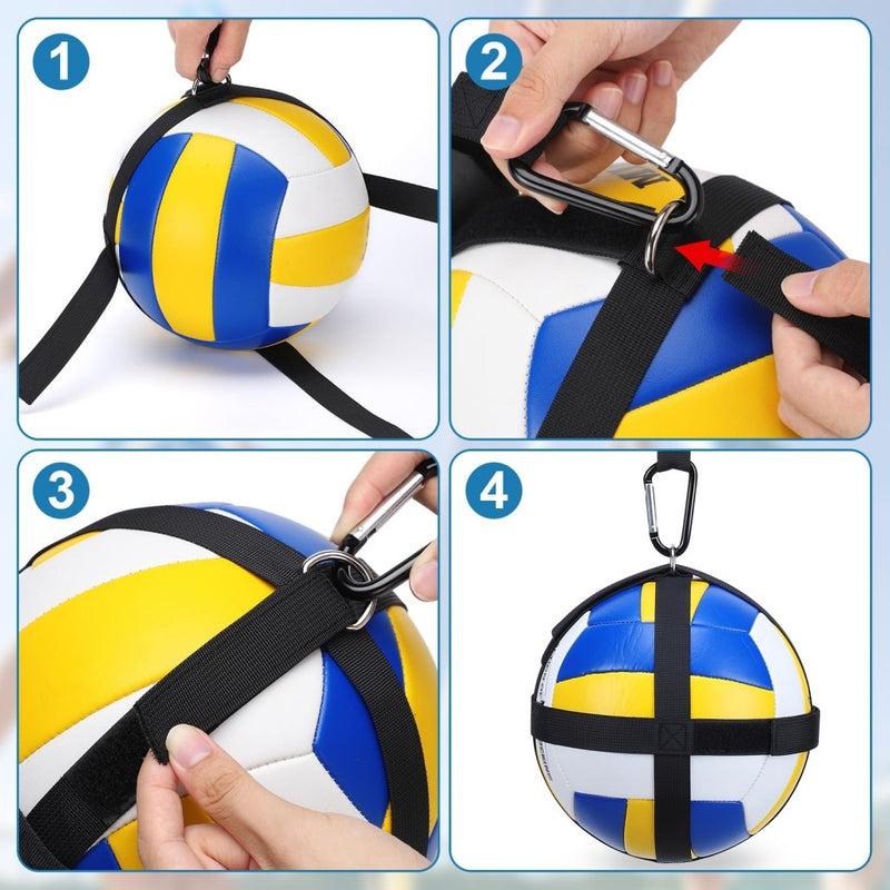 Load image into Gallery viewer, TOBWOLF Volleyball Spike Trainer, Elastic Self-Training Volleyballs Resistance Band, Volleyball Equipment Training Aid Improves Serving, Jumping, Arm Swing Mechanics and Spiking Power - happygetfit.com
