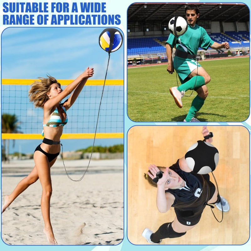 Load image into Gallery viewer, TOBWOLF Volleyball Spike Trainer, Elastic Self-Training Volleyballs Resistance Band, Volleyball Equipment Training Aid Improves Serving, Jumping, Arm Swing Mechanics and Spiking Power - happygetfit.com
