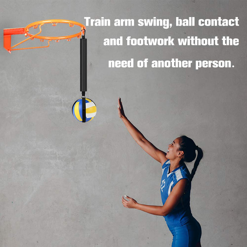 Load image into Gallery viewer, TOBWOLF Volleyball Spike Trainer, Elastic Self-Training Volleyballs Resistance Band, Volleyball Equipment Training Aid Improves Serving, Jumping, Arm Swing Mechanics and Spiking Power - happygetfit.com
