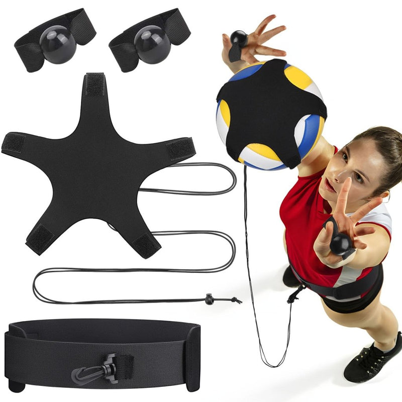 Load image into Gallery viewer, TOBWOLF Volleyball Spike Trainer, Elastic Self-Training Volleyballs Resistance Band, Volleyball Equipment Training Aid Improves Serving, Jumping, Arm Swing Mechanics and Spiking Power - happygetfit.com
