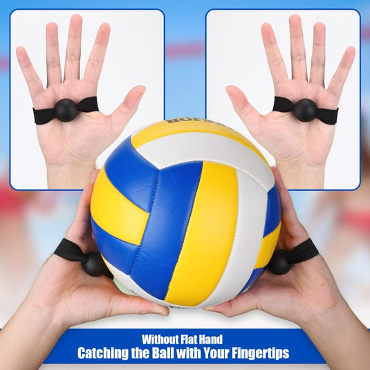 TOBWOLF Volleyball Spike Trainer, Elastic Self-Training Volleyballs Resistance Band, Volleyball Equipment Training Aid Improves Serving, Jumping, Arm Swing Mechanics and Spiking Power - happygetfit.com