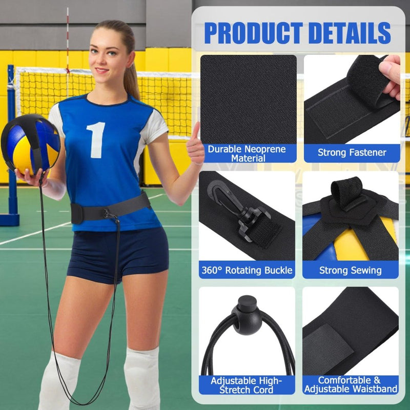 Load image into Gallery viewer, TOBWOLF Volleyball Spike Trainer, Elastic Self-Training Volleyballs Resistance Band, Volleyball Equipment Training Aid Improves Serving, Jumping, Arm Swing Mechanics and Spiking Power - happygetfit.com
