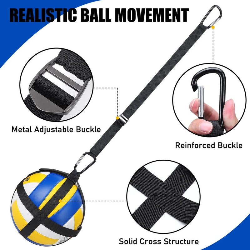 Load image into Gallery viewer, TOBWOLF Volleyball Spike Trainer, Elastic Self-Training Volleyballs Resistance Band, Volleyball Equipment Training Aid Improves Serving, Jumping, Arm Swing Mechanics and Spiking Power - happygetfit.com
