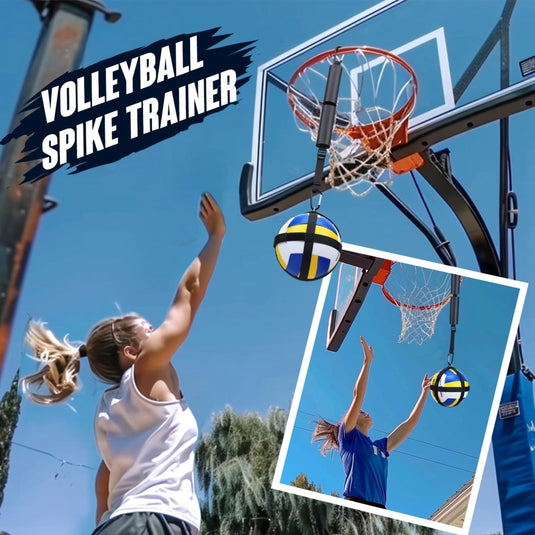TOBWOLF Volleyball Spike Trainer, Elastic Self-Training Volleyballs Resistance Band, Volleyball Equipment Training Aid Improves Serving, Jumping, Arm Swing Mechanics and Spiking Power - happygetfit.com