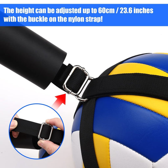 TOBWOLF Volleyball Spike Trainer, Elastic Self-Training Volleyballs Resistance Band, Volleyball Equipment Training Aid Improves Serving, Jumping, Arm Swing Mechanics and Spiking Power - happygetfit.com