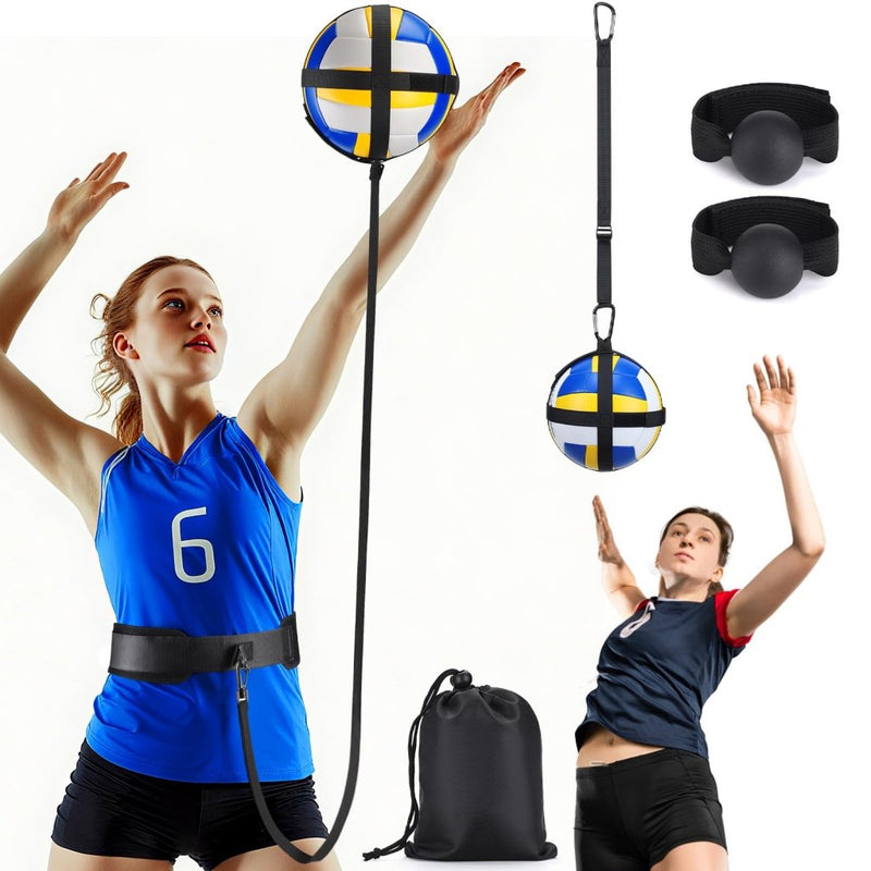 Load image into Gallery viewer, TOBWOLF Volleyball Spike Trainer, Elastic Self-Training Volleyballs Resistance Band, Volleyball Equipment Training Aid Improves Serving, Jumping, Arm Swing Mechanics and Spiking Power - happygetfit.com
