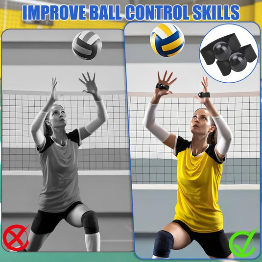 TOBWOLF Volleyball Spike Trainer, Elastic Self-Training Volleyballs Resistance Band, Volleyball Equipment Training Aid Improves Serving, Jumping, Arm Swing Mechanics and Spiking Power - happygetfit.com