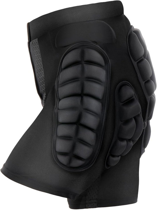 TOM SHOO Beschermende broek voor heren en dames, gevoerde beschermbroek, heupbescherming, ademend, voor schaatsen, skiën, skaten, snowboarden - happygetfit.com