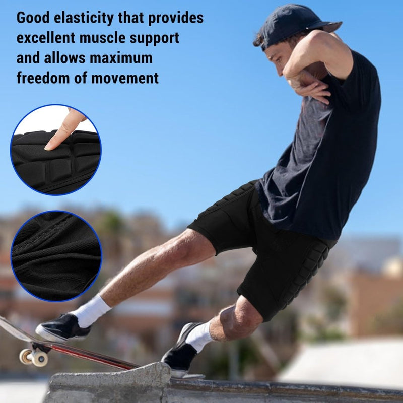 Load image into Gallery viewer, TOMSHOO 3D Hip Protective Snowboard Butt Pads Impact Shorts Tailbone Protection Crash Pants for Skiing Skateboarding, Men Women - happygetfit.com
