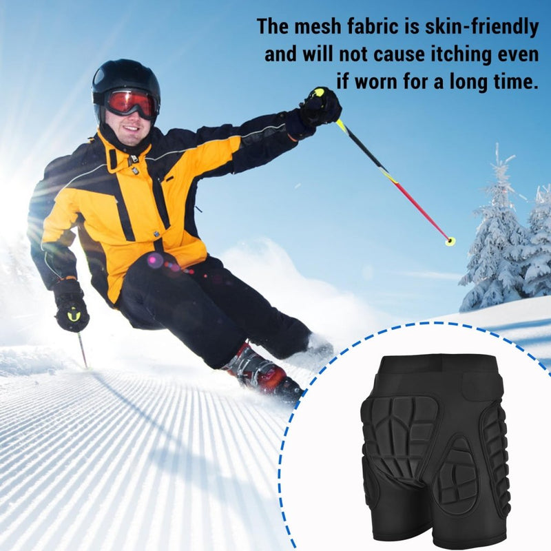 Load image into Gallery viewer, TOMSHOO 3D Hip Protective Snowboard Butt Pads Impact Shorts Tailbone Protection Crash Pants for Skiing Skateboarding, Men Women - happygetfit.com
