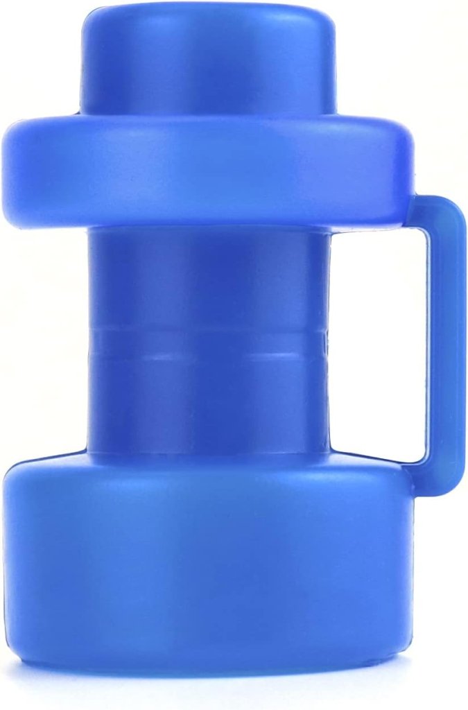 Laad afbeelding in Galerijviewer, Trampoline paaldoppen 8 stuks voor 25 mm palen blauw – eindkappen – trampoline accessoires - happygetfit.com
