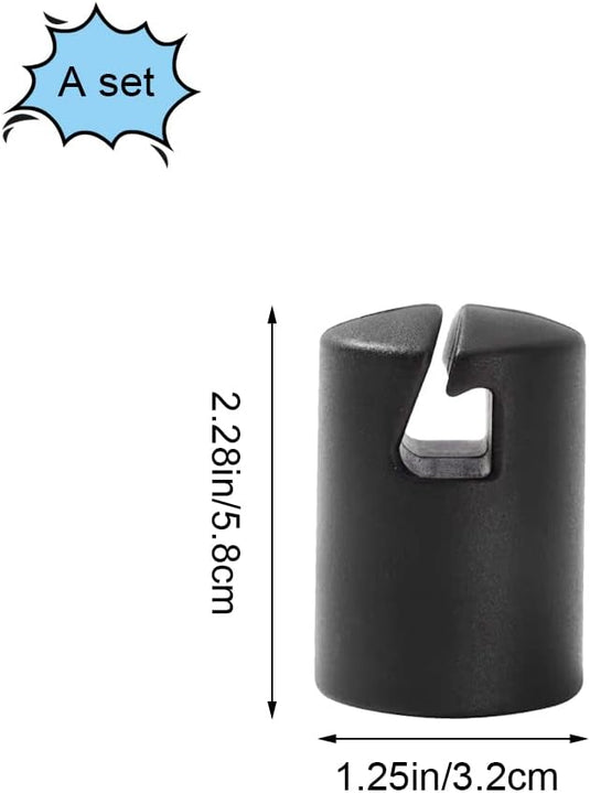 Trampoline paaldoppen voor 32 mm palen met schroeven en schroevendraaier – paalkappen – trampoline accessoires - happygetfit.com