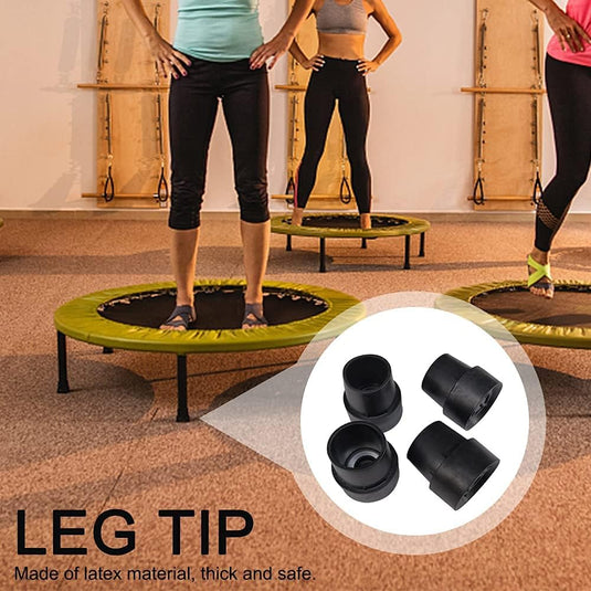 Trampoline pootdoppen 10 stuks voor 25 mm poten van antislip rubber – voetdoppen – trampoline accessoires - happygetfit.com