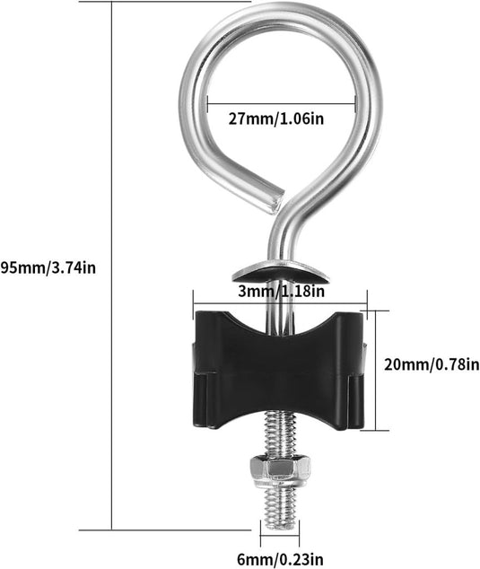 Trampoline schroeven 12 stuks 95 mm voor frame en veiligheidsnet – bevestigingsbouten – trampoline accessoires - happygetfit.com