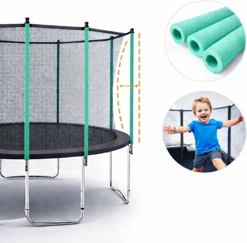 Load image into Gallery viewer, Trampoline stangbescherming 8 stuks 180 cm van PE-schuim – schuimbuizen – trampoline accessoires - happygetfit.com
