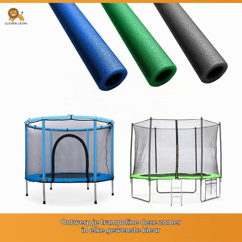 Load image into Gallery viewer, Trampoline stangbescherming 8 stuks 180 cm van PE-schuim – schuimbuizen – trampoline accessoires - happygetfit.com
