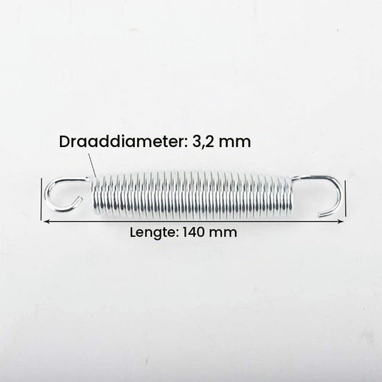 Trampolineveren 10 stuks 12,7-18 cm met veertrekker – vervangingsveren – trampoline accessoires - happygetfit.com
