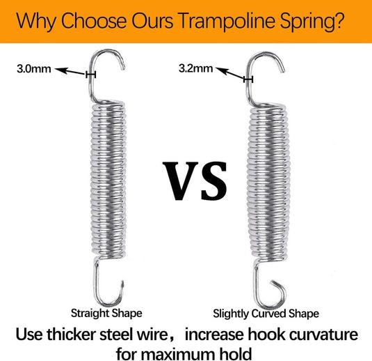 Trampolineveren 10 stuks 12,7-18 cm met veertrekker – vervangingsveren – trampoline accessoires - happygetfit.com