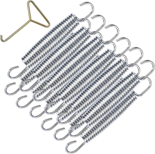 Trampolineveren 10 stuks 140 mm met veertrekker – vervangingsveren – trampoline accessoires - happygetfit.com