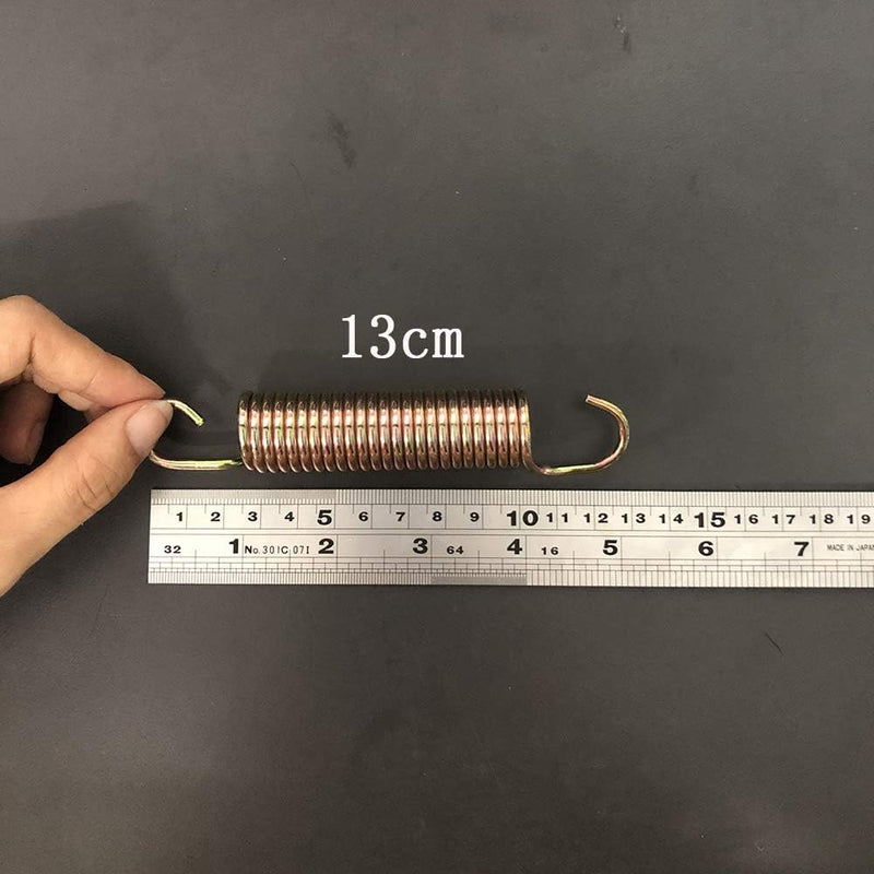 Laad afbeelding in Galerijviewer, Trampolineveren 5 stuks 130 mm met veertrekker en driehoeksgesp – vervangingsveren – trampoline accessoires - happygetfit.com
