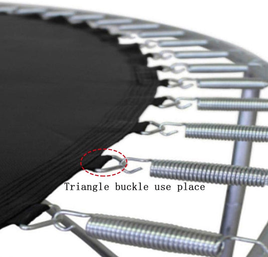 Trampolineveren 5 stuks 130 mm met veertrekker en driehoeksgesp – vervangingsveren – trampoline accessoires - happygetfit.com