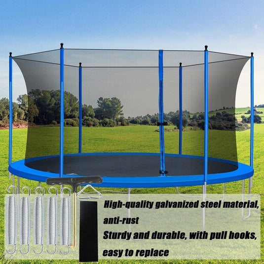 Trampolineveren 5 stuks 147 mm met veertrekker en driehoeksgesp – vervangingsveren – trampoline accessoires - happygetfit.com