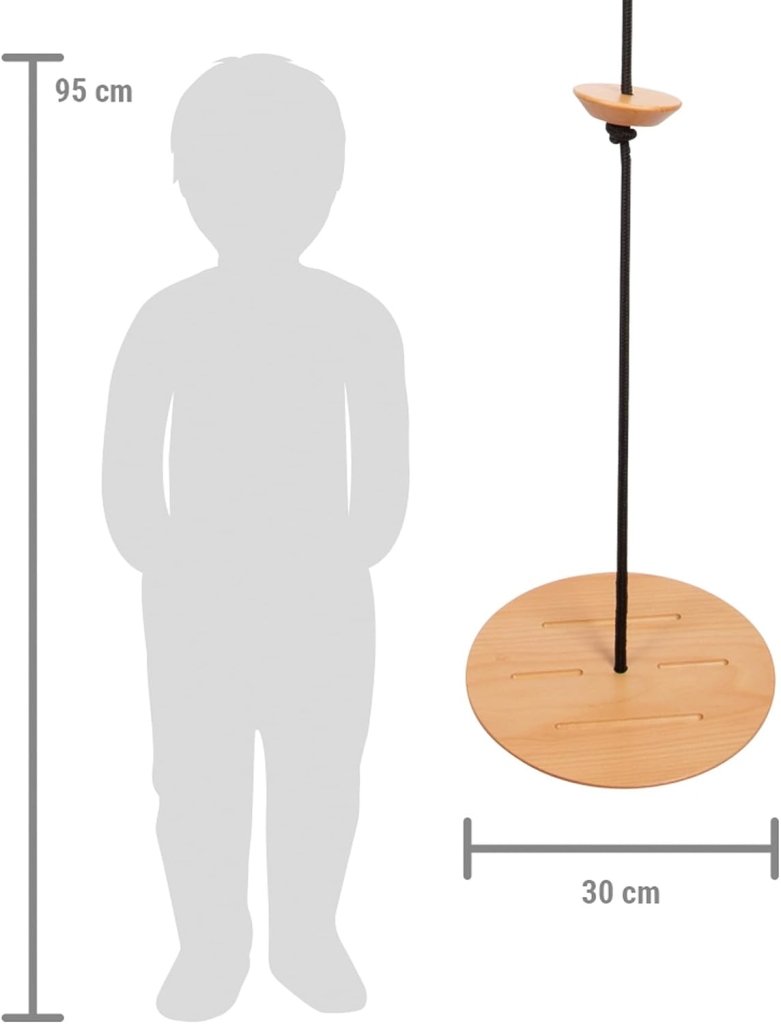 Załaduj obraz do przeglądarki galerii, Trapezeschommel 2-in-1 met gymnastiekringen en verstelbare touwen tot 100 kg – houten schommel - happygetfit.com

