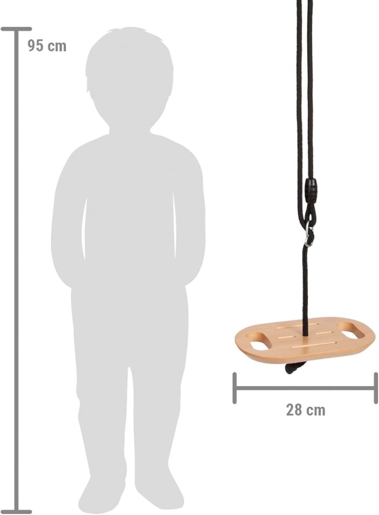 Załaduj obraz do przeglądarki galerii, Trapezeschommel 2-in-1 met gymnastiekringen en verstelbare touwen tot 100 kg – houten schommel - happygetfit.com
