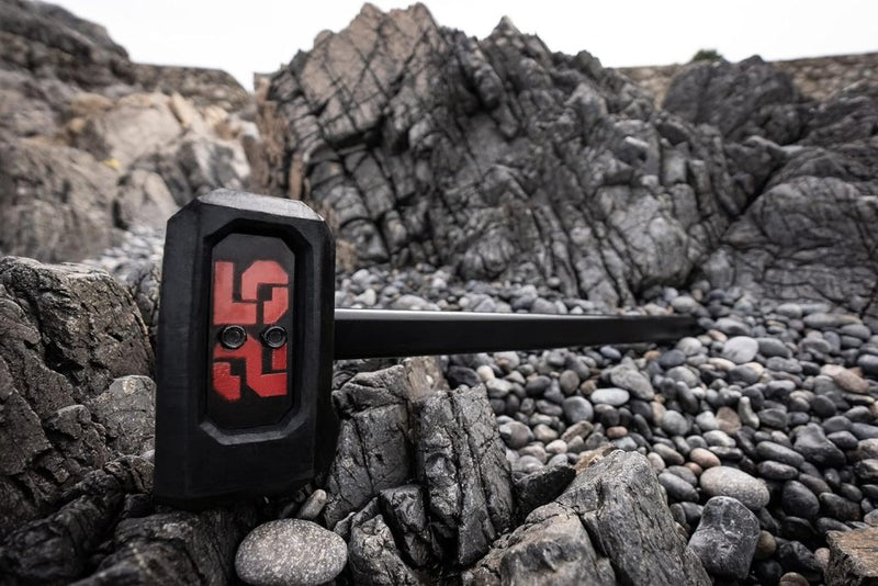 Load image into Gallery viewer, Tribe WOD 25lb Sledge Hammer Odin Steel Mace Bell for Strength Training - Heavy Mace Weight Training Equipment for Men and Women - Adjustable Weight Macebell for Functional Workouts and Conditioning - happygetfit.com
