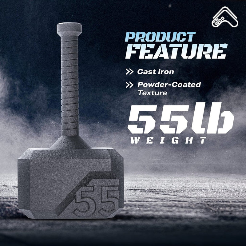 Load image into Gallery viewer, Tribe WOD Hammer Kettlebell 15-70lb + Adjustable | Cross Training Workout Equipment for Muscle Building, Cardio Fitness, Weights for Women &amp; Men | Strength Training Kettlebells- New - happygetfit.com
