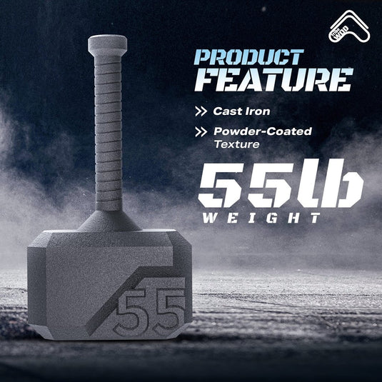 Tribe WOD Hammer Kettlebell 15-70lb + Adjustable | Cross Training Workout Equipment for Muscle Building, Cardio Fitness, Weights for Women & Men | Strength Training Kettlebells- New - happygetfit.com