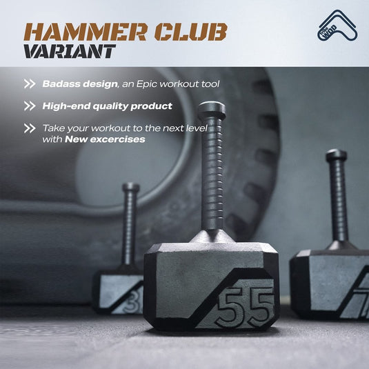 Tribe WOD Hammer Kettlebell 15-70lb + Adjustable | Cross Training Workout Equipment for Muscle Building, Cardio Fitness, Weights for Women & Men | Strength Training Kettlebells- New - happygetfit.com