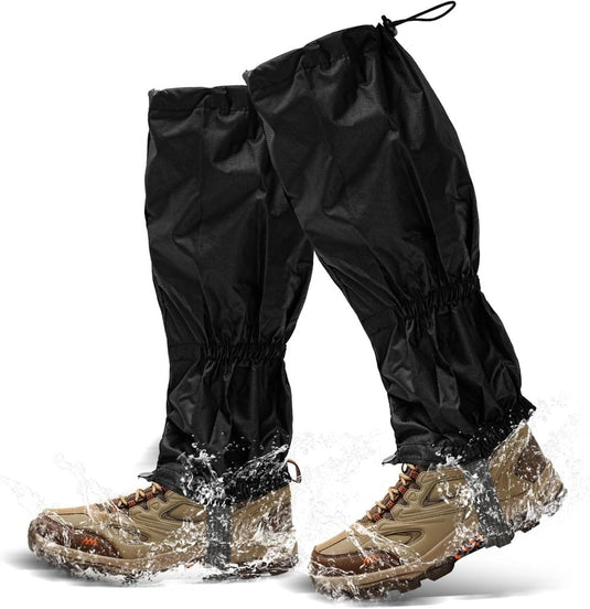 TRIXES Pair of Waterproof Outdoor Hiking Walking Climbing Snow Legging Gaiters - happygetfit.com