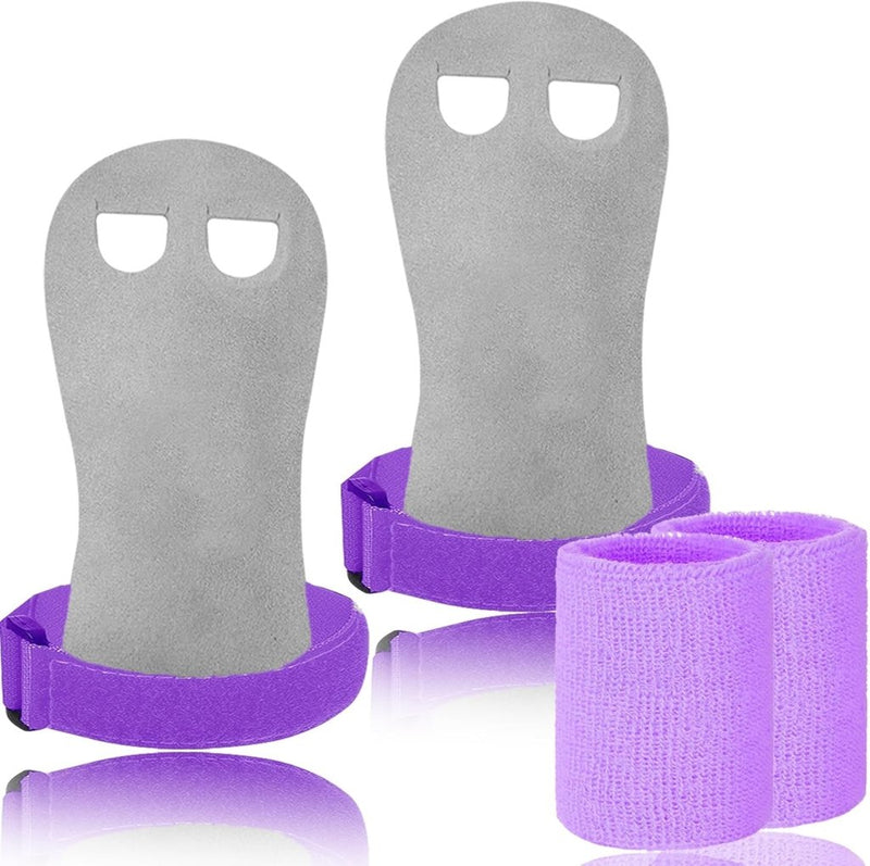 Laad afbeelding in Galerijviewer, Turn grips voor kinderen met polsbandjes paars - happygetfit.com
