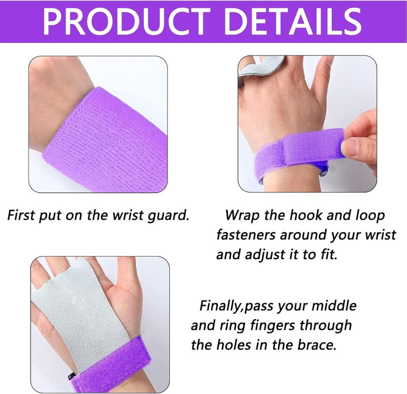 Laad afbeelding in Galerijviewer, Turn grips voor kinderen met polsbandjes paars - happygetfit.com
