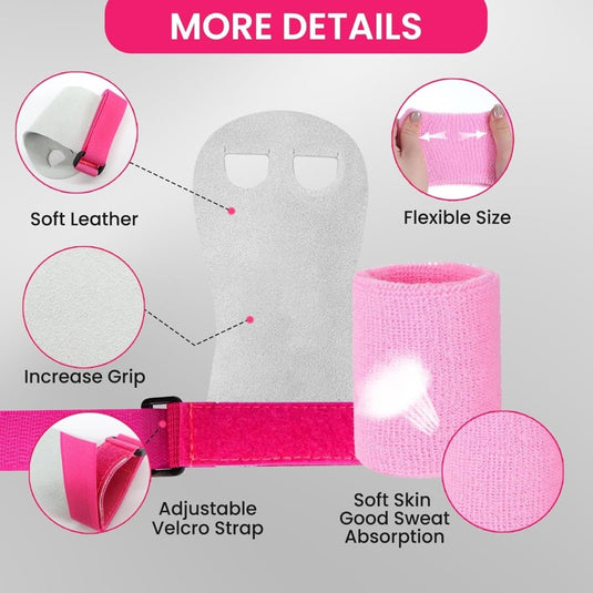 Turn grips voor kinderen met polsbandjes paars - happygetfit.com