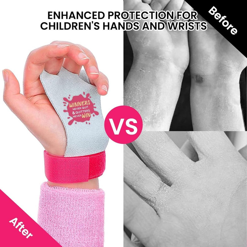 Laad afbeelding in Galerijviewer, Turn grips voor kinderen met polsbandjes paars - happygetfit.com
