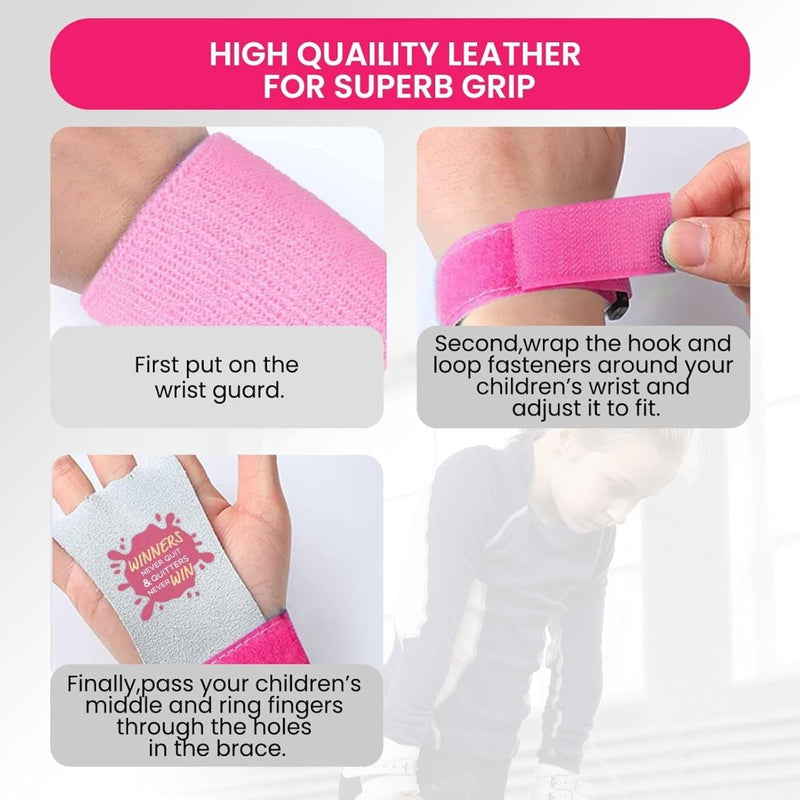 Laad afbeelding in Galerijviewer, Turn grips voor kinderen met polsbandjes paars - happygetfit.com
