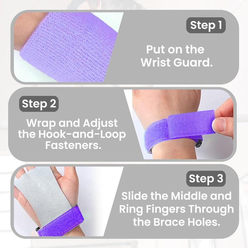 Laad afbeelding in Galerijviewer, Turn grips voor kinderen met polsbandjes paars - happygetfit.com
