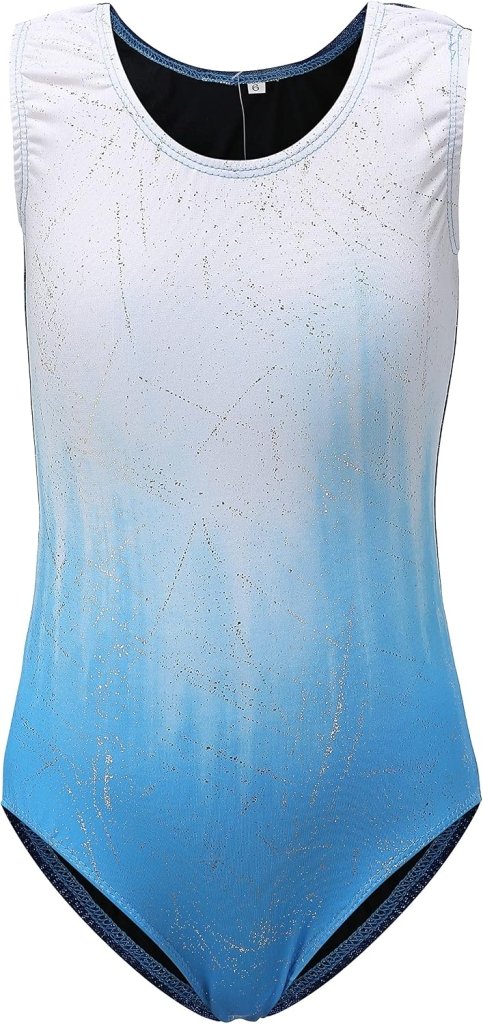 Turnpakje voor meisjes, lange mouwen, mouwloos, kleurverloop, glanzend, gymnastiekpanty voor dansen, ballet, gymnastiek, atletiek, peuters, meisjes - happygetfit.com