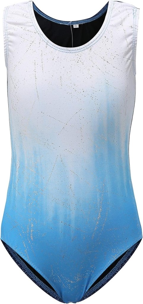 Turnpakje voor meisjes, lange mouwen, mouwloos, kleurverloop, glanzend, gymnastiekpanty voor dansen, ballet, gymnastiek, atletiek, peuters, meisjes - happygetfit.com