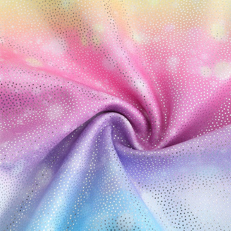 Load image into Gallery viewer, Turnpakje voor meisjes, lange mouwen, mouwloos, kleurverloop, glanzend, gymnastiekpanty voor dansen, ballet, gymnastiek, atletiek, peuters, meisjes - happygetfit.com
